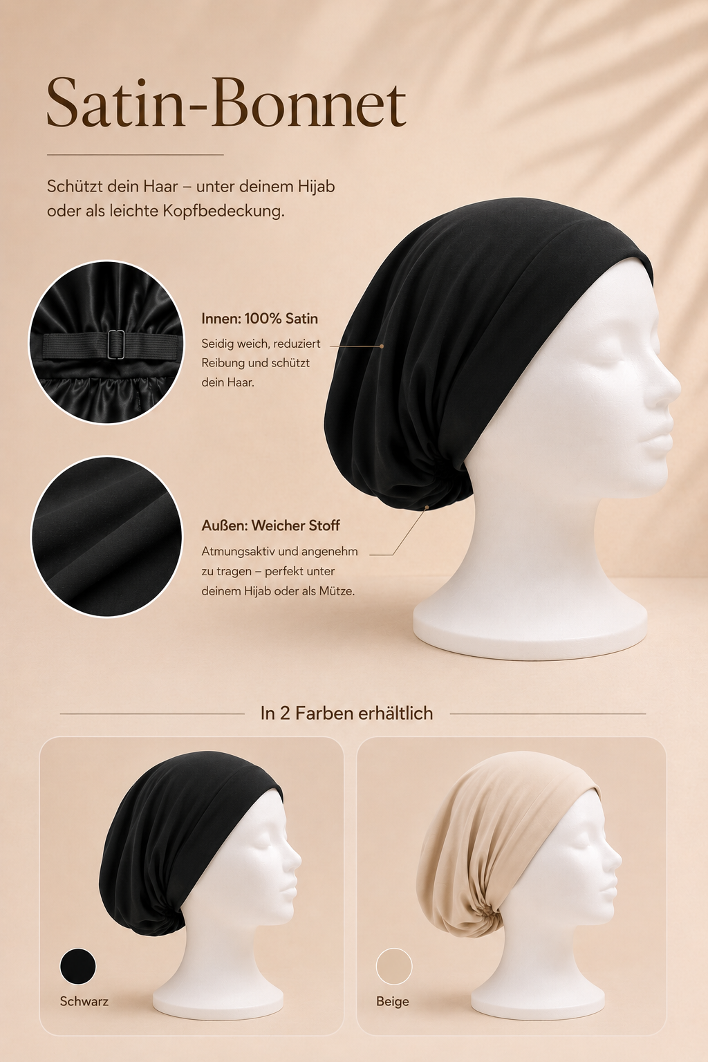 BONNET SATIN