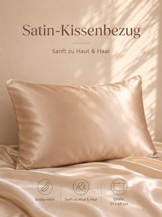 SATIN KISSENBEZUG - 2ER SET