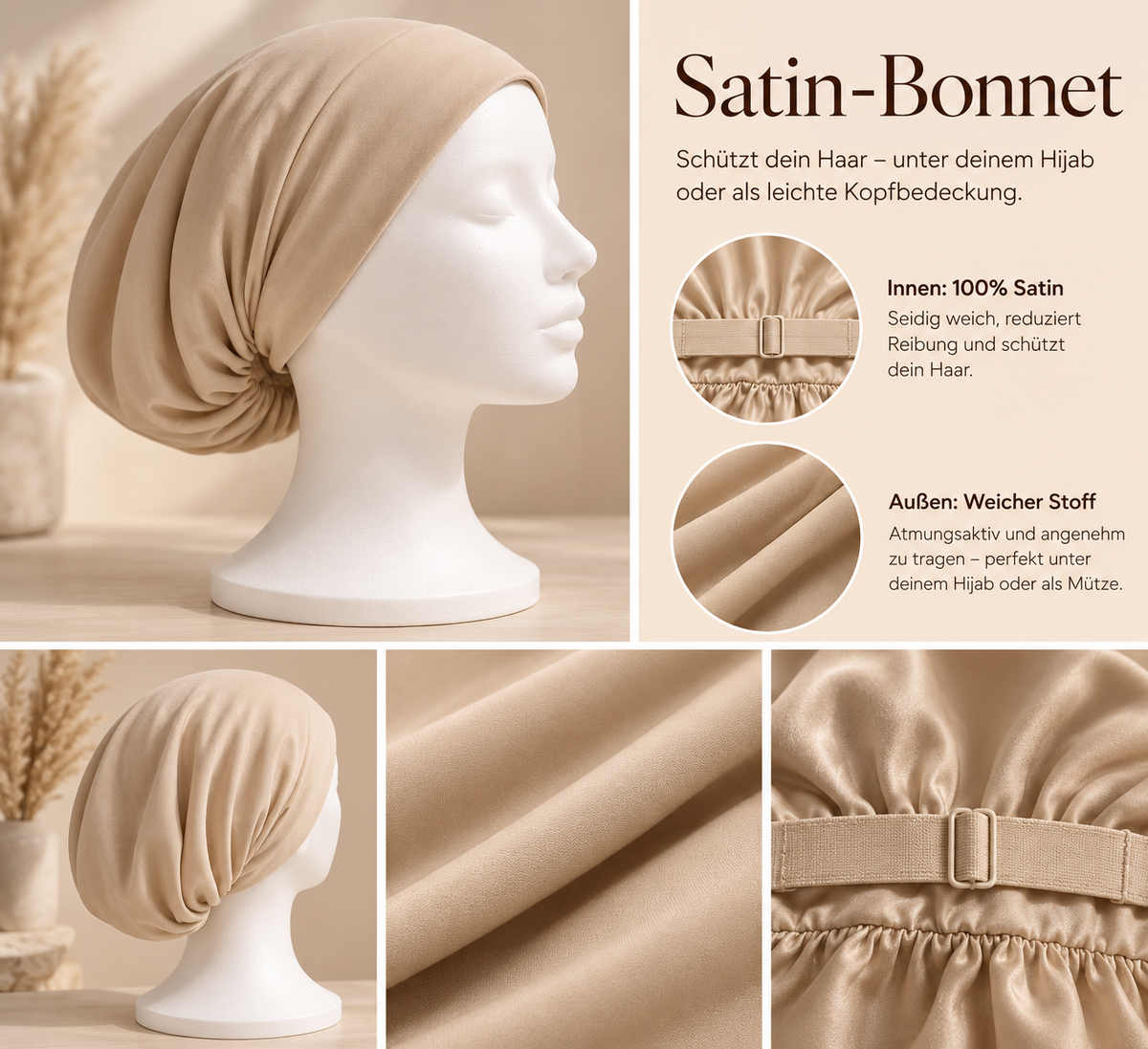 BONNET SATIN